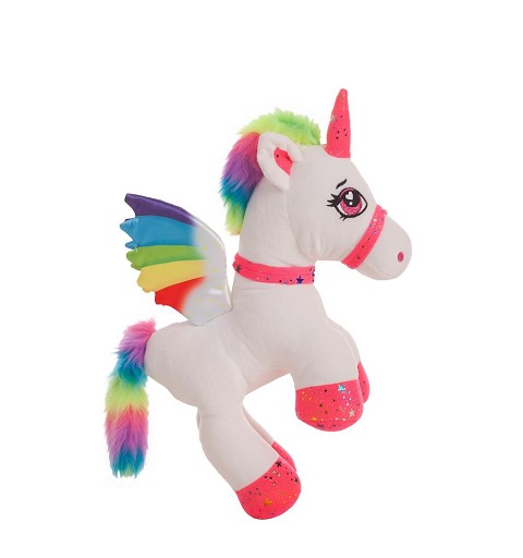 Unicornio De Peluche Arco Iris Mito